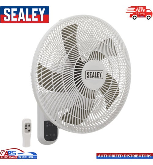 Sealey 16" Wall Fan 3-Speed Oscillating SWF16WR with Remote Control 230V
